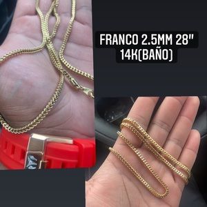 Franco Chain 2.5mm 28” 14k